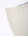 Tommy Hilfiger Regular-Fit Self-Design Mid-Rise Trouser