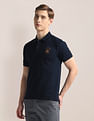 U.S. Polo Assn. Ribbed Collar Solid Polo Shirt