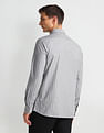 Arrow Manhattan Slim Vertical Striped Cotton Shirt